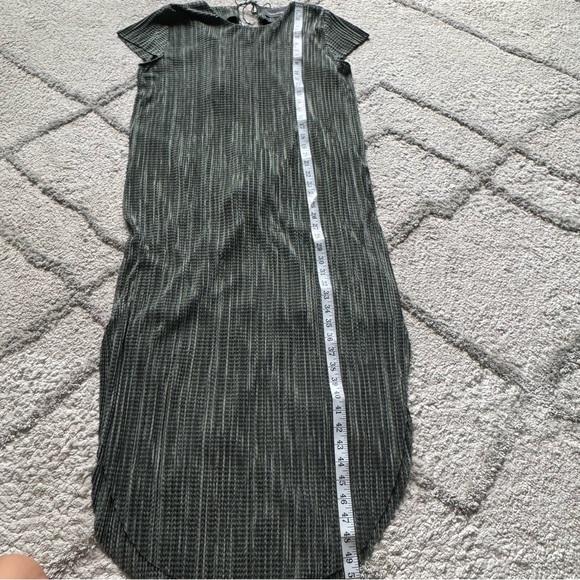 SABINA MUSAYEV Anthropologie green Textured Renaissance Midi Dress loose fit XS - Picture 5 of 12